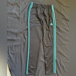 Adidas Black Pants with Blue Accents